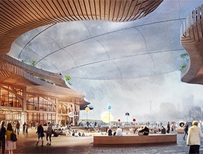 Futuristic building